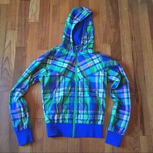 Nike plaid windbreaker